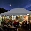 Costway 10 x 20FT Pop up Canopy  Outdoor Canopy Tent with 6 Sidewalls Carrying Bag Blue/Black/Gray/White/Pink - 4 of 4