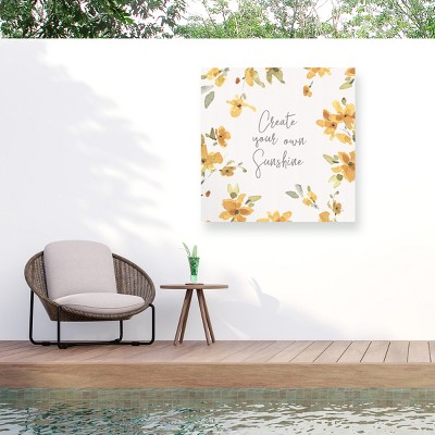 Trademark Fine Art - Lisa Audit Happy Yellow 18 Matted Framed Art