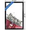 Trends International Snowtap - Snow Leopard Reading Framed Wall Poster Prints - 3 of 4