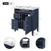 Vynxaria 30'' Bathroom Vanity with Top Sink, Modern Bathroom Storage Cabinet with 2 Drawers and a Tip-out Drawer, - 4 of 4