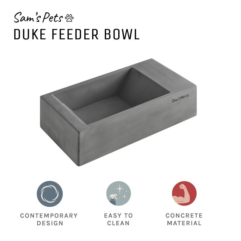 Duke Pet Bowl 13'' in Dark Grey, 5 of 9