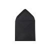 JAM Paper 3.125 x 3.125 Mini Square Invitation Envelopes Black Linen V01200I - 2 of 2