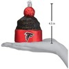 Old World Christmas Blown Glass Ornament for Christmas Tree, Atlanta Falcons Beanie - 3 of 3