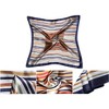 Elerevyo Women's Satin Stripe Print Square Neck Scarf Head Wrap Kerchief Neckerchief 2Pcs 19.6"x19.6" - image 2 of 4