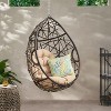 Christopher Knight Home Berkley Outdoor Wicker Hanging Egg Chair with 12-inch Chain (NO STAND) - 2 of 4