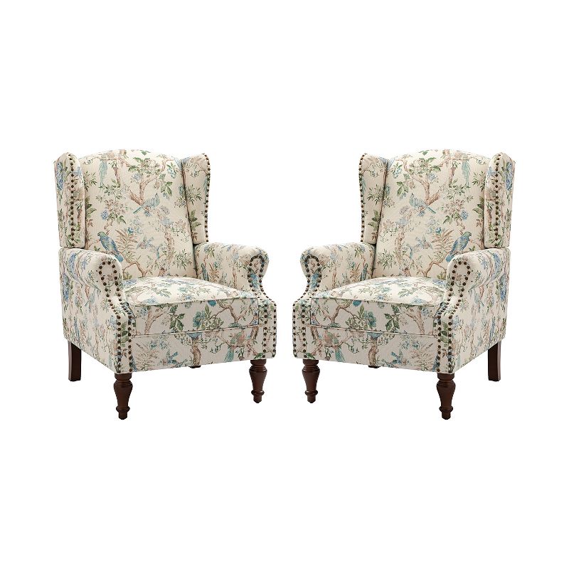 Theodor Armchair with Spindle Legs for Living Room and Bedroom Club Chair Set of 2 | ARTFUL LIVING DESIGN, 2 of 11