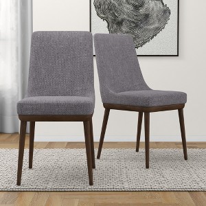 Christopher Knight Home Galbraith Mid-Century Modern Solid Wood and Fabric Upholstered Dining Chair(Set of 2) - 1 of 4