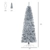 6' Tall Unlit Slim Douglas Fir Artificial Christmas Tree with Realistic Branches, and 618 Tips - 3 of 4