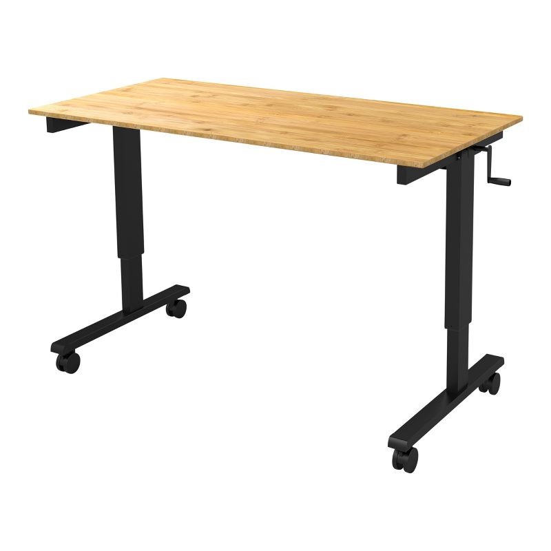 Stand Up Desk Store Crank Adjustable Height Rolling Standing Desk, 2 of 5