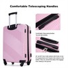 BEAFUP 3 Piece Luggage Sets PC+ABS Lightweight Suitcase with Two Hooks, Spinner Wheels, (20/24/28) - 4 of 4