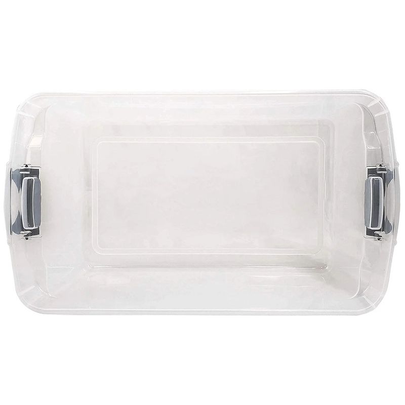 Homz 66 Qt Clear Storage Organizing Container Bin with Latching Lids, 5 of 8