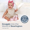 Bearington Baby Wee Wiggles, 8 x 7 Inch Small Pink Puppy Stuffed Animal, Baby Security Blankets For Girls, Dog Lovey - 2 of 4