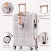 Luggage Sets with USB Port and Cup Holder, Expandable Spinner Suitcase for Travel, 4 Piece Set – Cuddlewood - 2 of 4