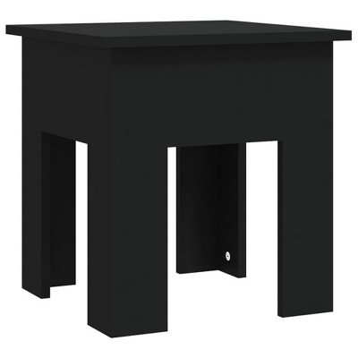 vidaXL Coffee Table Black 15.7"x15.7"x16.5" Engineered Wood