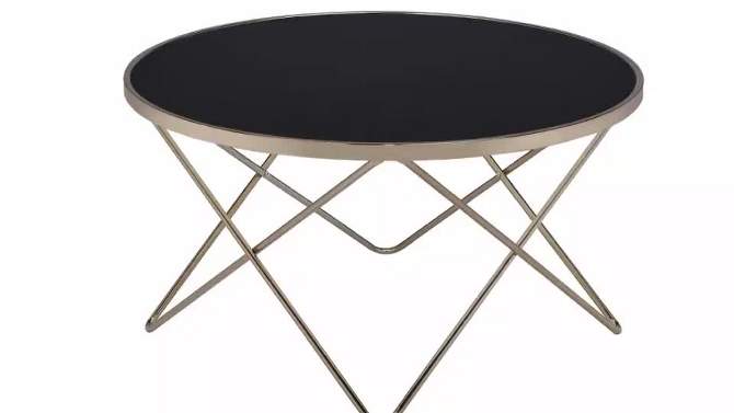 Coffee Table Black Champagne - Acme Furniture, 2 of 7, play video