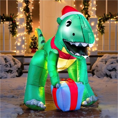 Joiedomi 5ft Christmas Dinosaur Inflatable Decoration : Target
