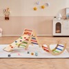 VEVOR Pikler Triangle Set, 5 in 1 Toddler Climbing Toys Indoor Playground, Ramp, and Arch, Montessori Climbing Set for Toddlers 1-3 Years, Colorful - 2 of 4