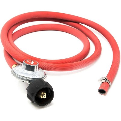 GasOne 6 ft Low Pressure Propane Regulator and Hose Connection Kit for LP/LPG Most LP/LPG Gas Grill, Heater and Fire Pit Table 2102