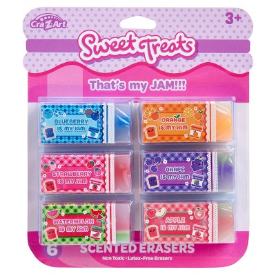 Cra-Z-Art Sweet Treats 6ct Scented Erasers Squares