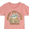 Girls' - The Mandalorian - Enjoy The Little Things Fitted Short Sleeve Graphic T-Shirt - 2 of 4