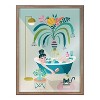 18" x 24" Blake Time to Relax by Rachel Lee Framed Printed Glass Gold - Kate & Laurel: Modern Wall Decor, Sawtooth Back - 2 of 4