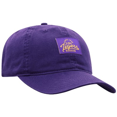 NCAA LSU Tigers Men's Dez Garment Washed Canvas Hat