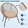 3-Piece Acapulco Patio Set – All-Weather Woven Chairs & Tempered Glass Table for Balcony/Deck - 4 of 4