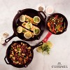 Cuisinel Cast Iron Skillet Set - 8", 10", 12" Pre-Seasoned Frying Pans, Silicone Handles - Oven, Stove, Grill, Induction Safe, Indoor/Outdoor Use. - 3 of 4