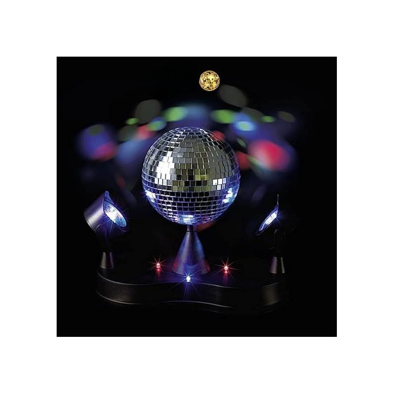 Kicko Disco Light Multi-Colored LED Revolving Strobe Light Ball, 3 of 6