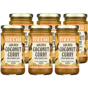 Brooklyn Delhi Golden Coconut Curry Indian Simmer Sauce - Case of 6/12 oz - 1 of 4