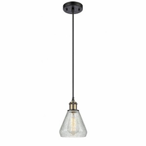 Conesus - 1 Light Cord Hung Mini Pendant In Industrial Style-10 Inches Tall and 6 Inches Wide - 1 of 1