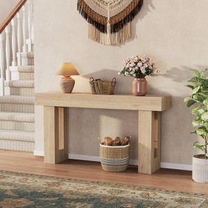 63 Inches Farmhouse Long Console Table for Entryway, Narrow Sofa Table for Hallway, Behind Couch Entrance Table, Accent Table for Home Office - 1 of 4