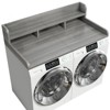 FONTOI Laundry Shelf Topper with Edge, Washer Dryer Countertop, Double Layer Organizer for Washer and Dryer Laundry Hamper, Gray&White, 27.5"*12"*54" - 4 of 4