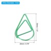 Unique Bargains Drop-Shaped Metal Prevent Tearing Pages Home Office Paper Clip 50 Pcs - 2 of 4