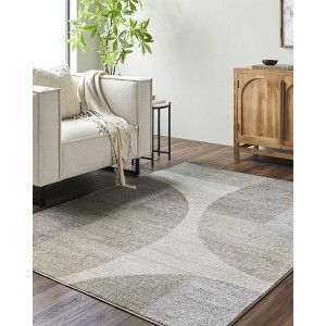 Hauteloom Trini Taupe Geometric Area Rug - 1 of 4