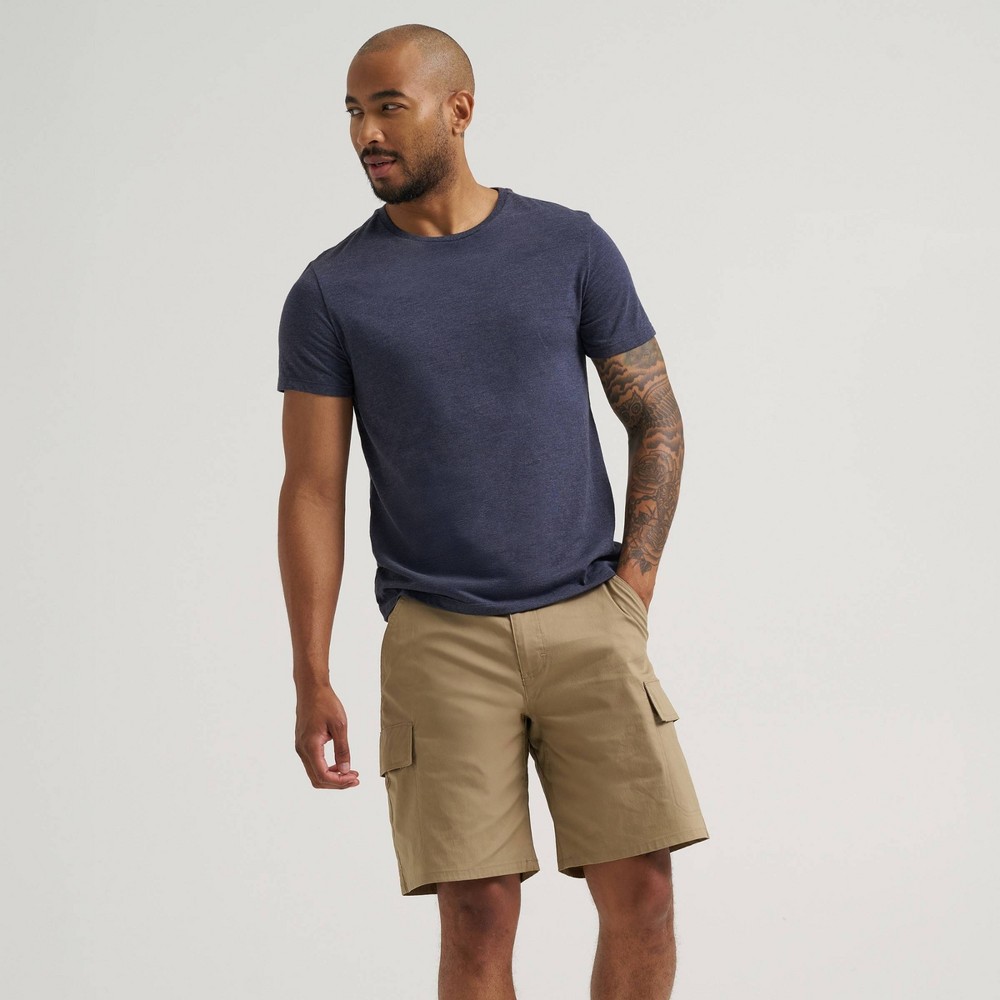 Wrangler Men's 9" ATG Highland Cargo Shorts - Tan 30