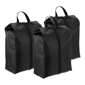 Unique Bargains Nylon Waterproof Portable Lightweight Shoe Bags for Travel 3 Pcs - 1 of 4