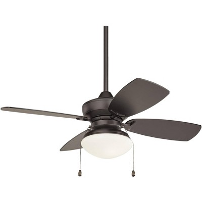 36" Casa Vieja Outlook Matte Black LED Ceiling Fan