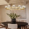 CityFurn 12-Light 48'' W Modern Large Wagon Wheel Chandelier with Clear Glass - 3 of 4