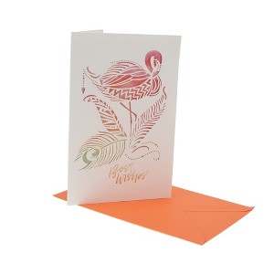 Unique Bargains Greeting Card Assorted Color 7.3"x5"x0.4" 1 Pc - 1 of 3
