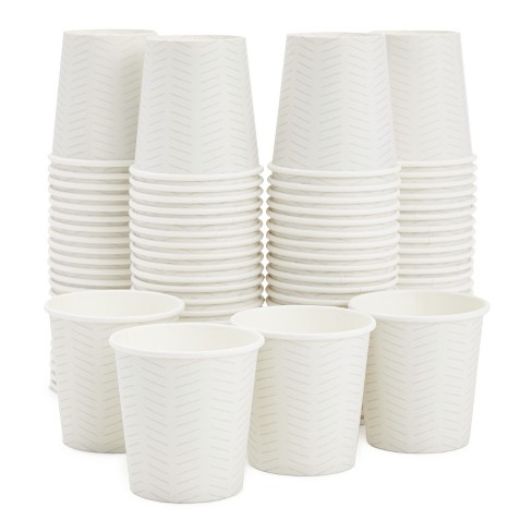 3 oz Marble Small Paper Cups for Bathroom, Rinsing, Mouthwash (600 Pack)