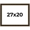 PosterPalooza | Ornate Brown Picture Frame - UV Acrylic, Backing Board, Hanging Hardware Included - 2 of 4