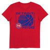 NBA Detroit Pistons Kids' Short Sleeve Crewneck T-Shirt - 2 of 3