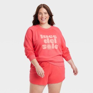 Women's Leisure Studio French Terry Sweatshirt - Universal Thread™ - 1 of 3