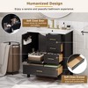 ORRD 30" Black Bathroom Vanity with Sink, Storage Cabinet with Soft-Close Door, 3 Drawers, and Removable Tray - 3 of 4