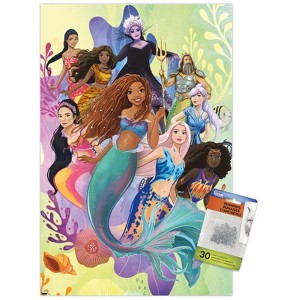 Trends International Disney Little Mermaid - Group Unframed Wall Poster Prints - 1 of 4