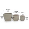 Vynxaria Modern Ceramic Flowerpot - Elegant Planter for Indoor & Outdoor Use - 4 of 4