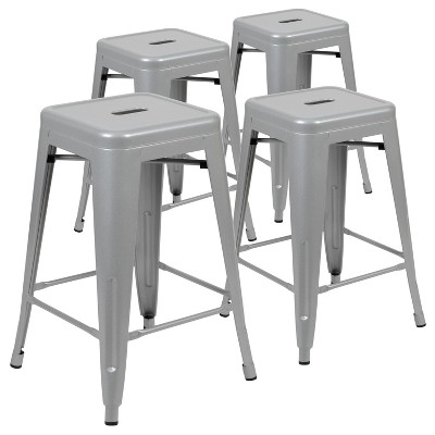 Flash Furniture 24 High Metal Counter Height Indoor Bar Stool   GUEST 81b84e43 Ecba 4f11 Ac6e 4bc64428df40