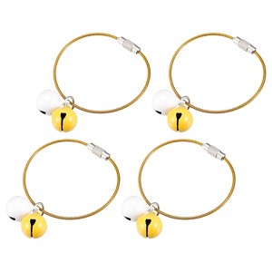 Unique Bargains Metal Smooth Durable Decoration DIY Crafts Key Chain Bell 4 Pcs - 1 of 4