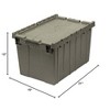 Quantum Storage Systems Heavy Duty Attached Top Container, 21-1/2"W X 15-1/4"D X 12-3/4"H Overall Size, 1.67 Cu.Ft. Volume, Recessed - 2 of 2